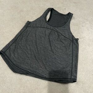 Gray and Black racerback lululemon tank top